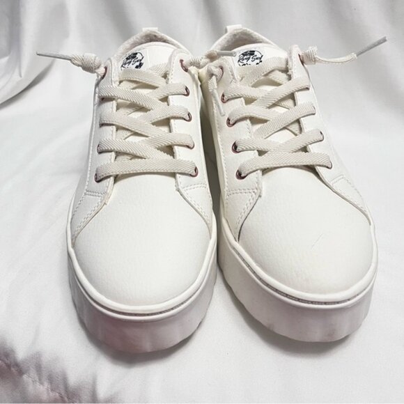 Roxy Chunky Platform Sneakers White & Rose Gold Size 10 - Picture 8 of 13